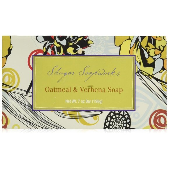Shugar Soapworks Oatmeal Verbena Soap 2 bars Vegan NIP NEW - Picture 2 of 4